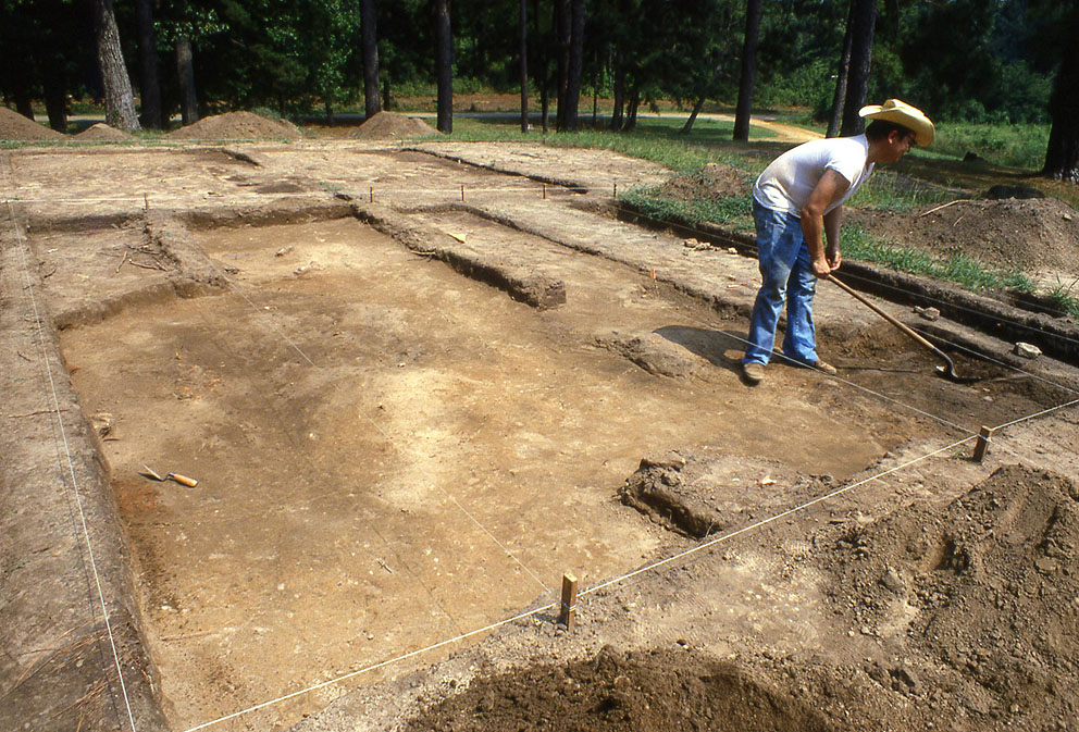 photo of the excavation