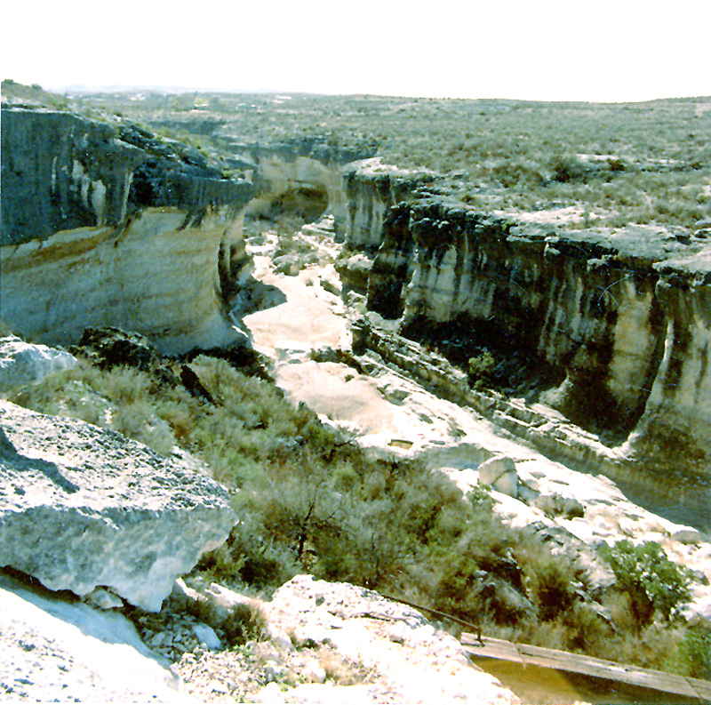 View of Mile Canyon looking downstream from Bonfire Shelter. Photo by Steve Black.