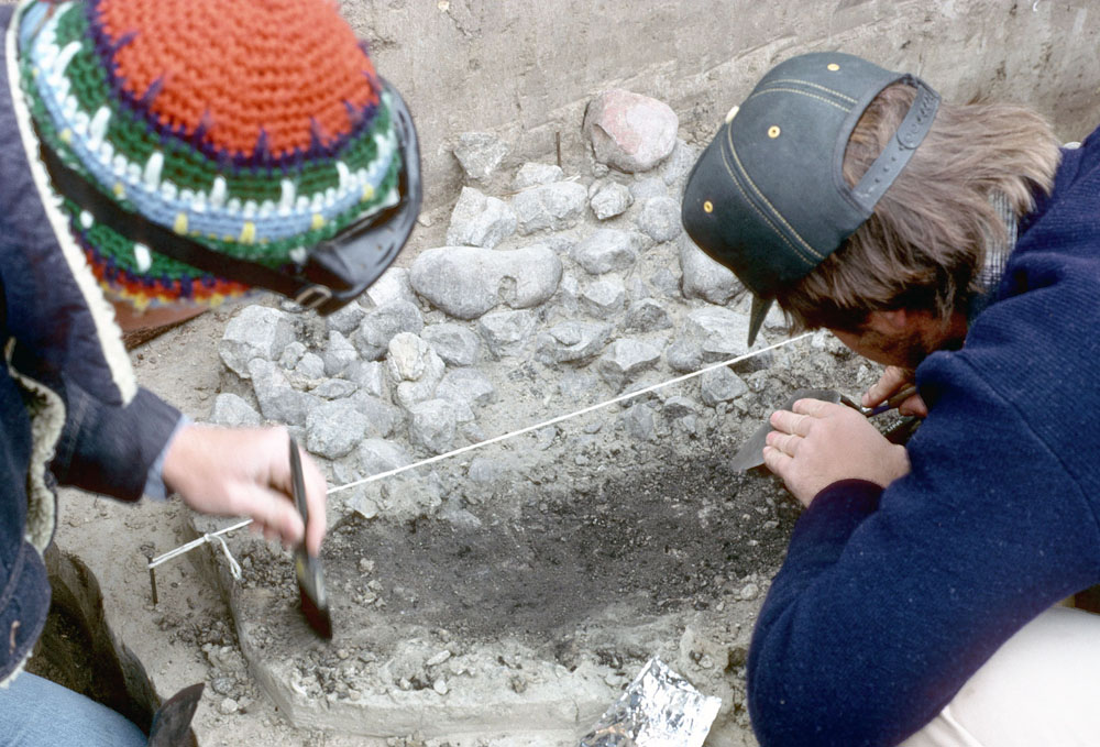 photo of the excavation