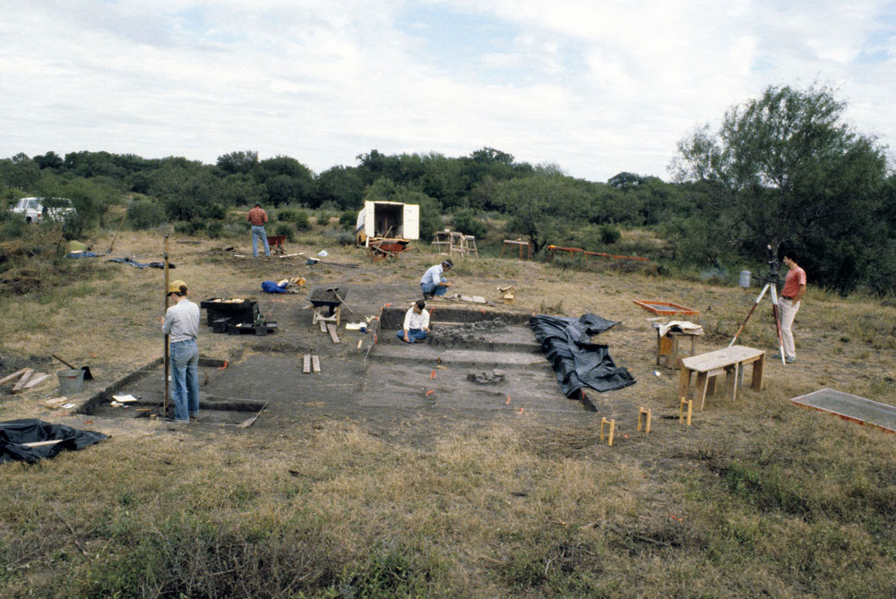 photo of the excavation