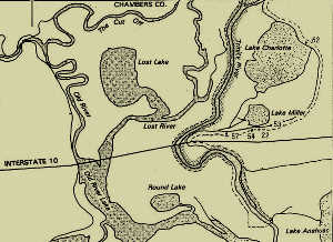 Location of sites in the Orcoquisac Historical District