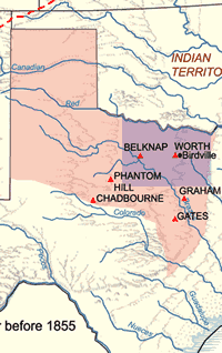 forts and settlements before 1855