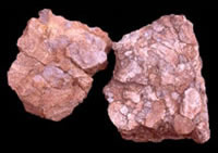 Granite rock from the Llano Uplift area, such as that used by the rancheria people for constructing earth ovens and small fires. Photo by Chuck Hixson.