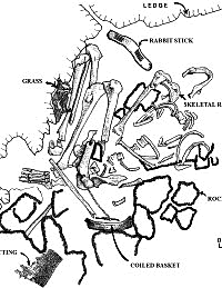 drawing of a burial