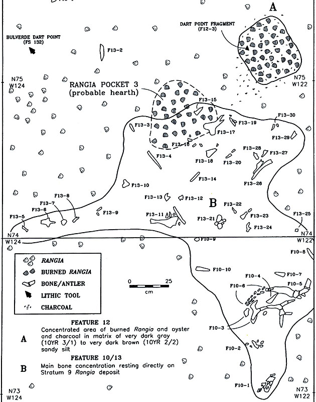 Image of Plan showing the features documented in the Aransas II.