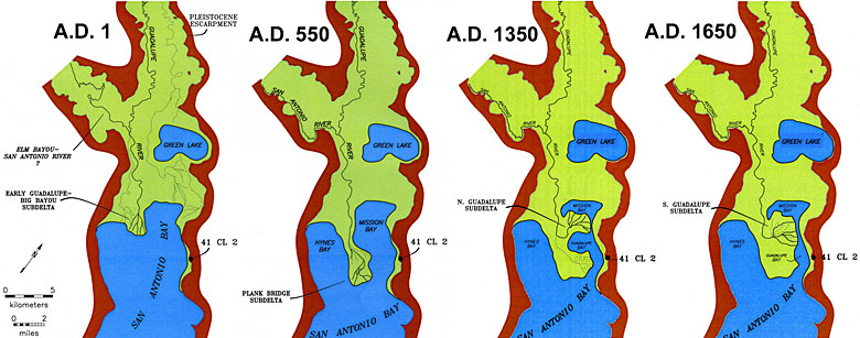 Photo of cultural sequence of the Upper Texas Coast.