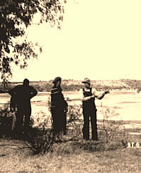 Visitors at the Harrell Site