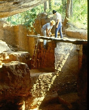 photo of Albert Redder at Horn Shelter, ca. 1970