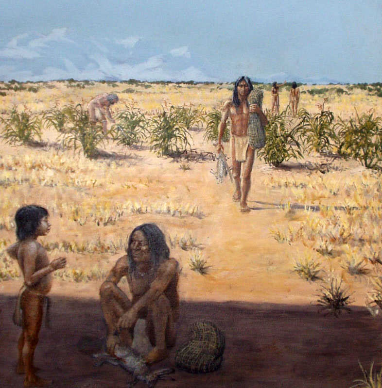 Painting of prehistoric peoples