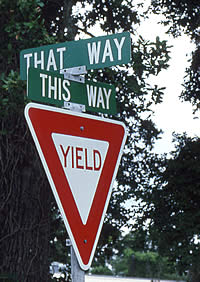 yield sign