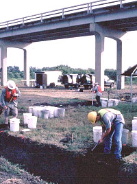 Photo of the excavation