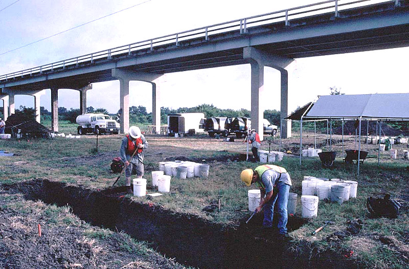 Photo of the excavation