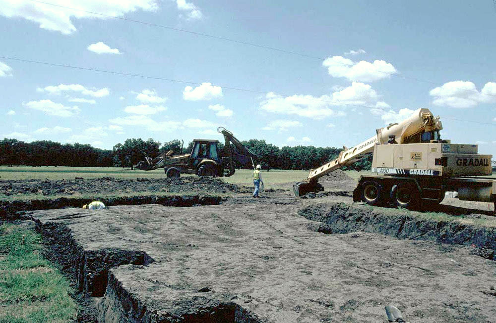 Photo of the excavation