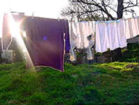 photo of clothes on a line