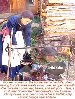 photo of poineer interpreter cooking