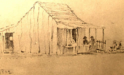 sketch of Foley house