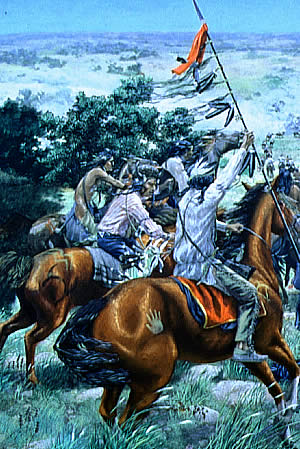 painting of Comanche Indians