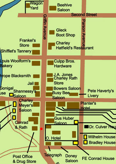 map of Main Street in The Flat