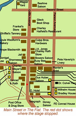 map of Main Street in The Flat