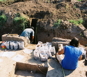 photo of the excavation