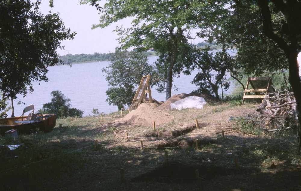 Image of Excavation units in progress.