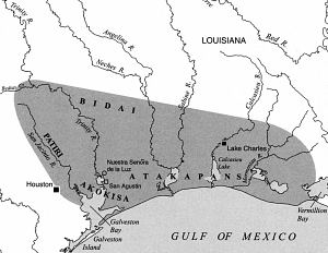 Image of Territory of the Atakapan-speaking groups.