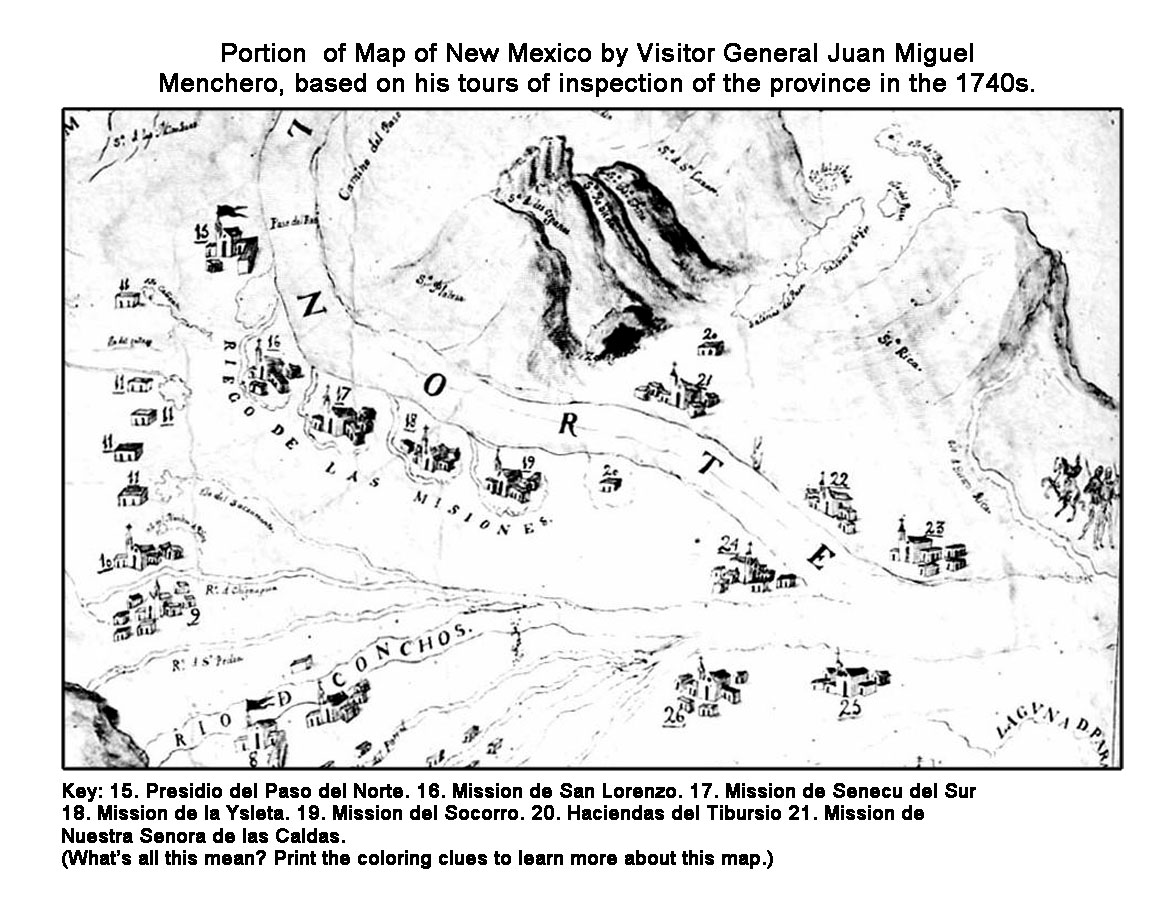 black and white hand drawn map with a river and settlements