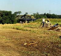 photo of initial test excavations