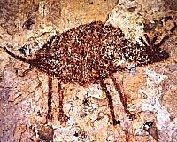 Pictograph representing a deer