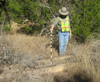 photo of Prewitt archeologist Bob Thrift p