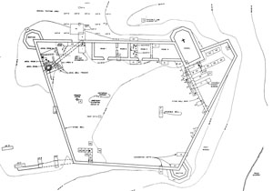 map of the 1980-1984 excavations