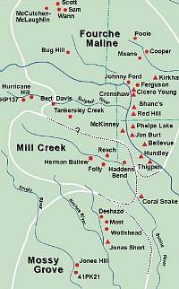 map of Woodland culture areas