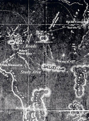 1849 map of Capt. Randolph Marcy’s expedition 