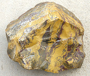 photo of yellow jasper from Needle Peak