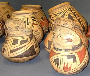 Photo of Ramos Polychrome effigy vessels