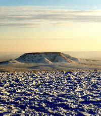 photo of snow on the caprock