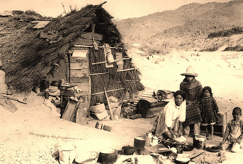 photo of a wax maker and his family